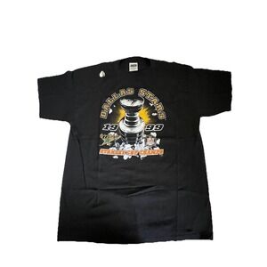 Vintage 1999 Dallas Stars Stanley Cup Champions Tultex NHL T-Shirt Men's XL NWOT